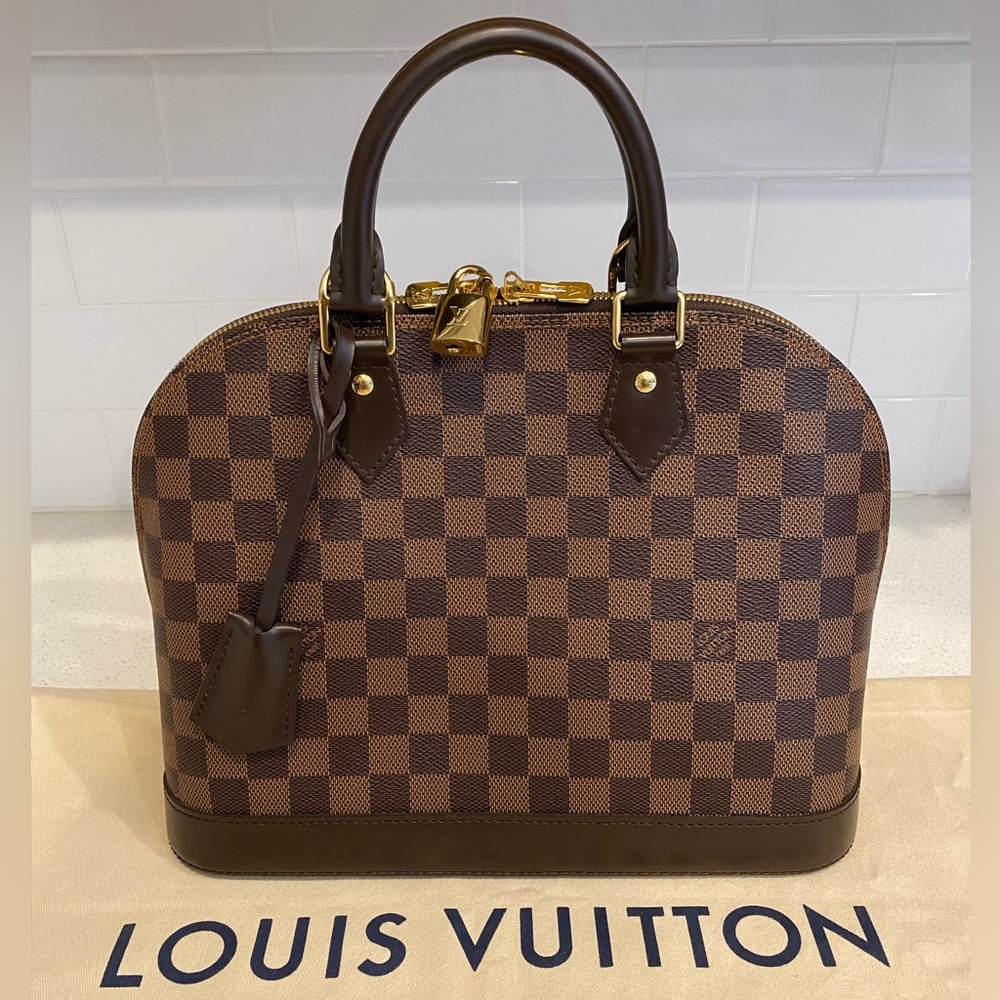 SOLD Authentic Louis Vuitton Damier Ebene Alma PM